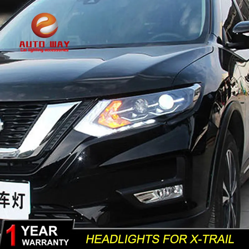 Автомобильный стайлинг налобный фонарь для Nissan X-TRAI фары XTRAI 2016 2017 светодиодный