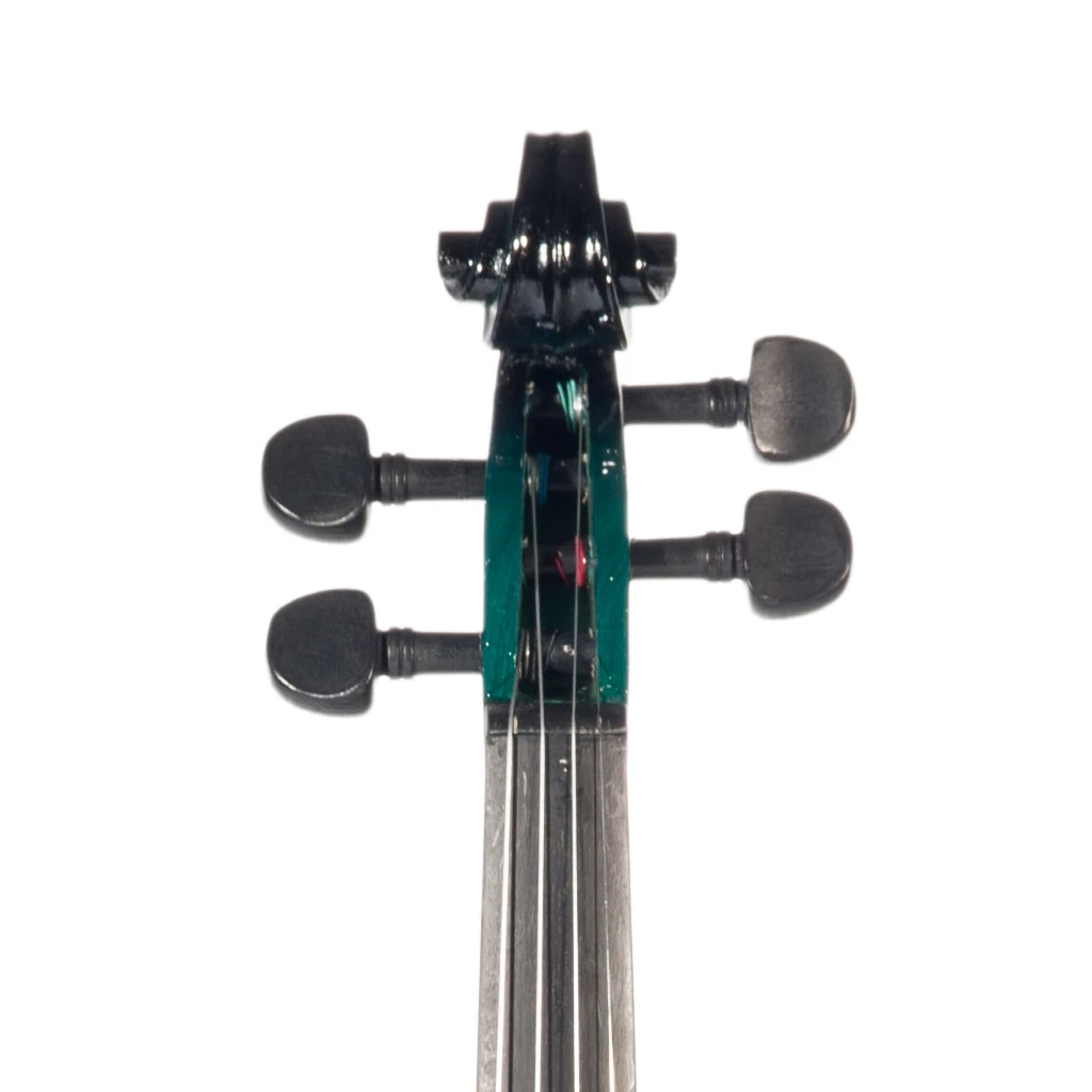 NAOMI 4/4 Fiddle Basswood Violin Set W/ Rosin +Brazilwood Bow +Violin Case String Instrument Blue& Black Gradual