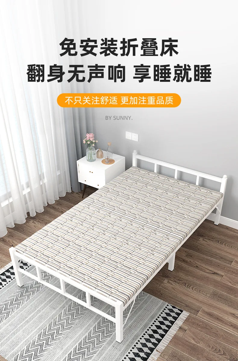 Letti pieghevoli letto singolo casa all'aperto portatile multifunzionale  letto camera da letto letto pieghevole semplice ufficio pausa pranzo letto  reclinabile - AliExpress