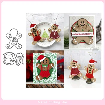 

Gingerbread Man set Metal Cutting Dies for DIY Scrapbooking Photo Album Decorative Embossing Paper Card Crafts Die Cut 2019