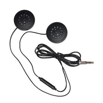 

New T33 Hifi Stereo Sound Cell Phone Motorcycle Intercom Universal Intelligent Helmet Headset Wired Accessories Double Speakers