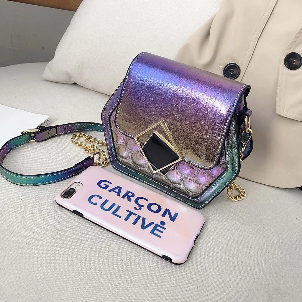 Сумки через плечо для женщин Bolsos Mujer De Marca Famosa красочные рыбы Patton Polygon сумка модная Наплечная Сумка