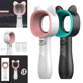 

Cute Cat Outdoor Usb Rechargeable Fan Portable Mini Portable Bladeless Handheld Cooling Fan Small USB Rechargeable Cooler