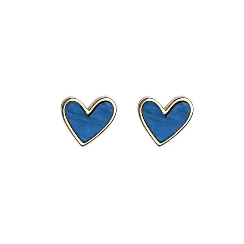 2021 New Love Heart Korean Earrings Stud Female Non-piercing Ear Clip Jewelry Low Price Wholesale Best Sell | Украшения и
