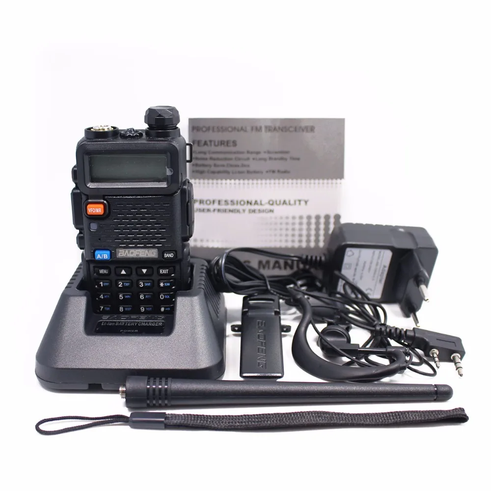 2 шт. Baofeng UV-5R 8 Вт Высокая мощная двухсторонняя рация 8 Вт CB Ham портативная рация 10 км дальняя дальность Pofung для охоты