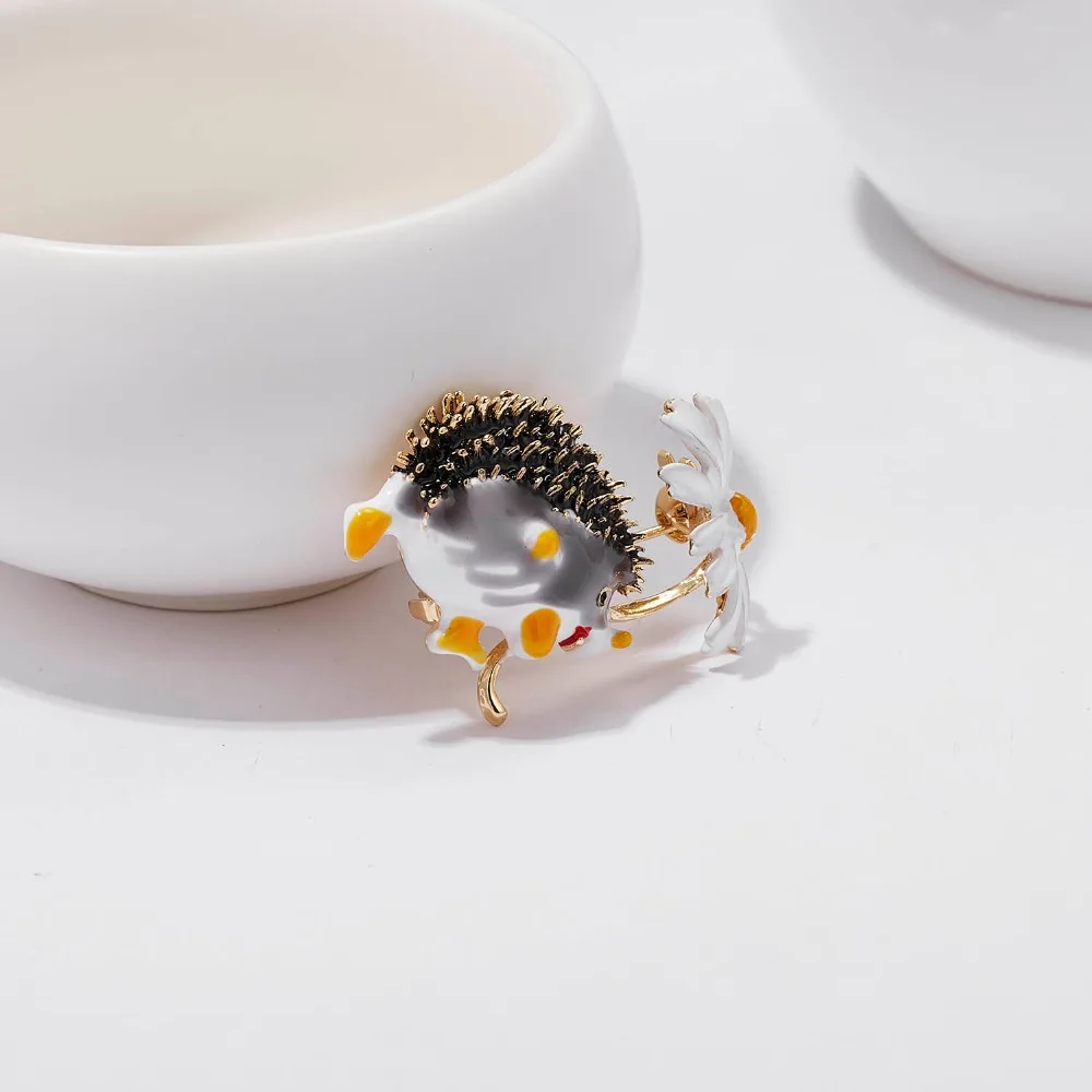 Trendy Nette Igel Tier Brosche Mode Bunte Daisy Broschen Für Frauen Schuhe Mantel Zubehör Neue Design Revers Pins Geschenk – Detail 8
