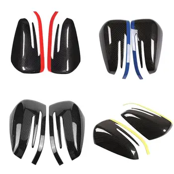

1 Pair Car Auto Carbon Fiber ABS Side Door Rearview Mirror Cap Cover Trim For A B C E GLA Class W204 W212 08-14