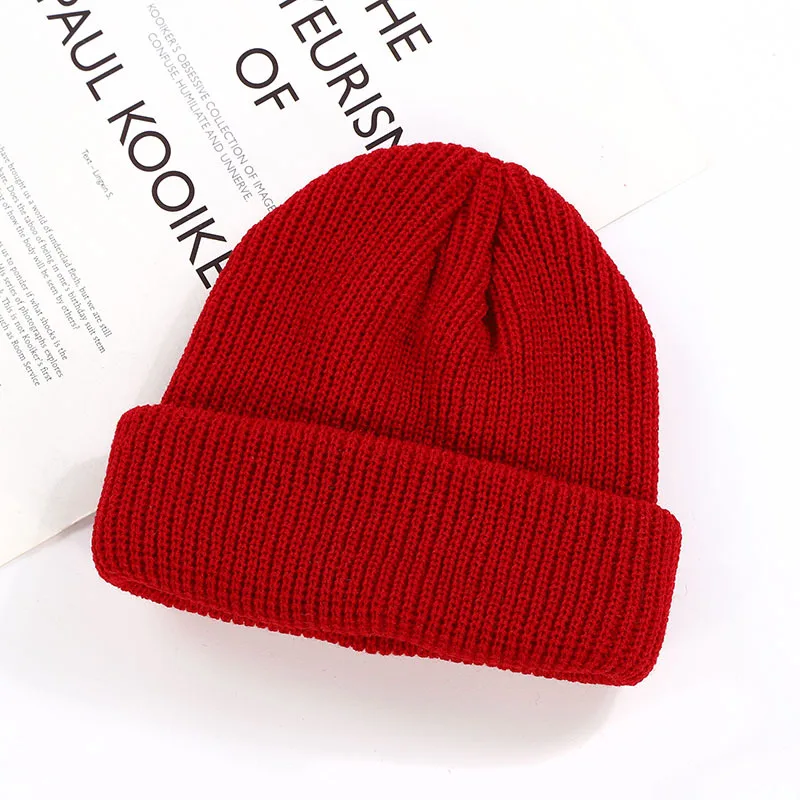 Зимняя женская Шапка-бини, карамельный цвет, мохер, остроконечная шапка, теплая вязальная шерсть, шапки для девушек, девушек, вязанные крючком шапки-бини - Цвет: red 1