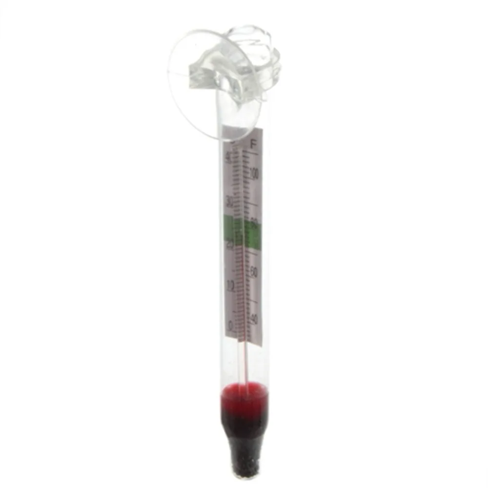 1 шт. точный стеклянный измеритель аквариума, термометр для измерения температуры воды с присоской,, Прямая поставка