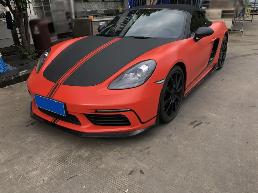 Для Porsche 718 Boxster Cayman углеродное волокно боковые юбки расширение губы- дверные ступени панели