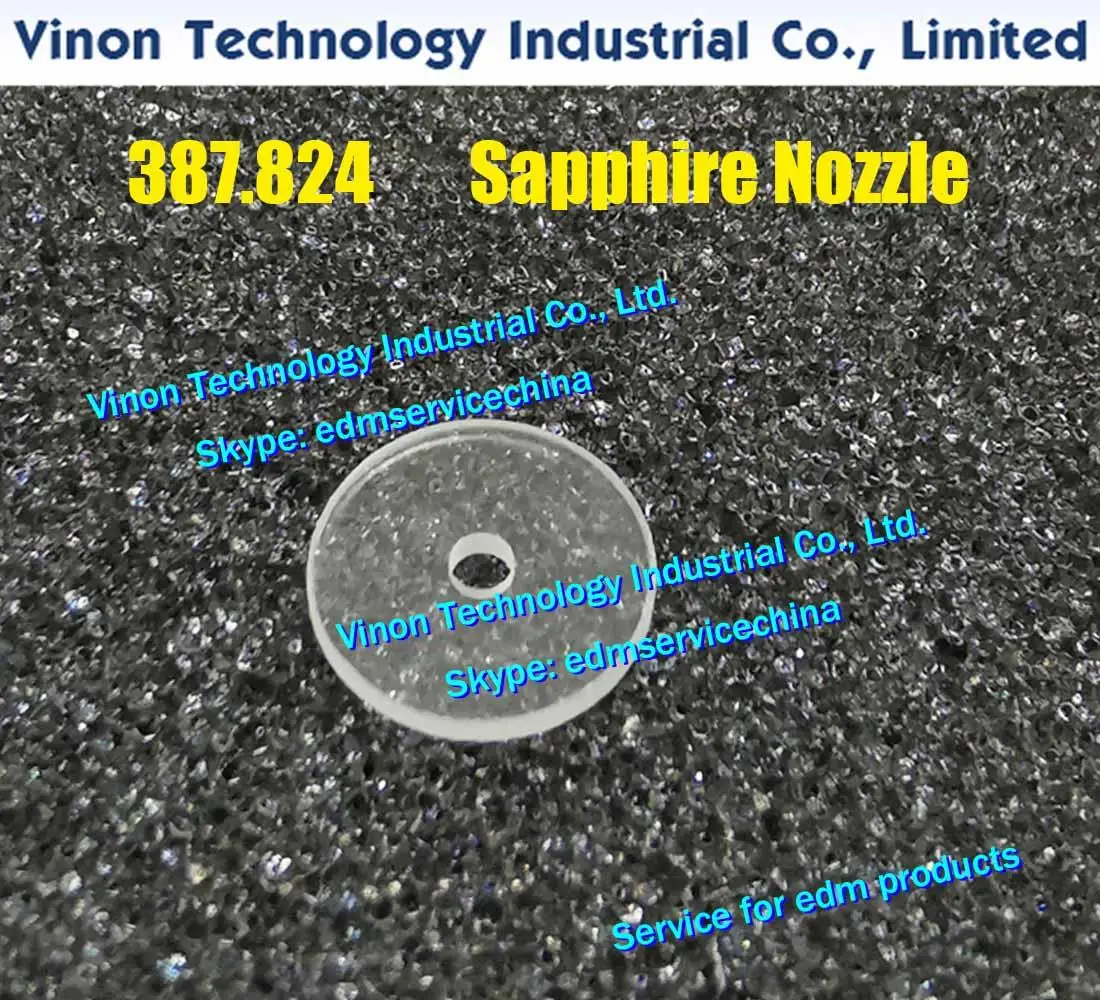 

Сапфировое сопло edm 387,824 для машин серии AC150,AC170,AC200,AC250, ac27. AGIE EDM 387.824.6 сапфировое кольцо