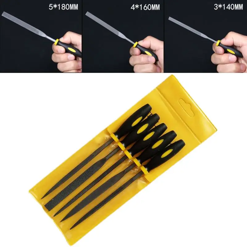 

5pcs/set Mini Metal Filing Rasp Needle File Diamond Jewelry Woodworking Grinding