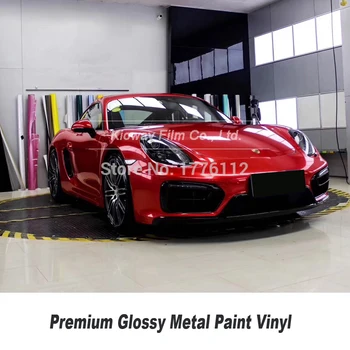 

Highest quality CAR WRAPPING FILM flame red viny wrap film glossy metallic vinyl wrapping film quality Warranty 5m/10m/18m