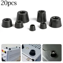 

20Pcs Rubber Table Chair Furniture Foot Feet Cover Anti-vibration Legs Pads Cups Bumper Non-Slip Round Protectors Wood Floor
