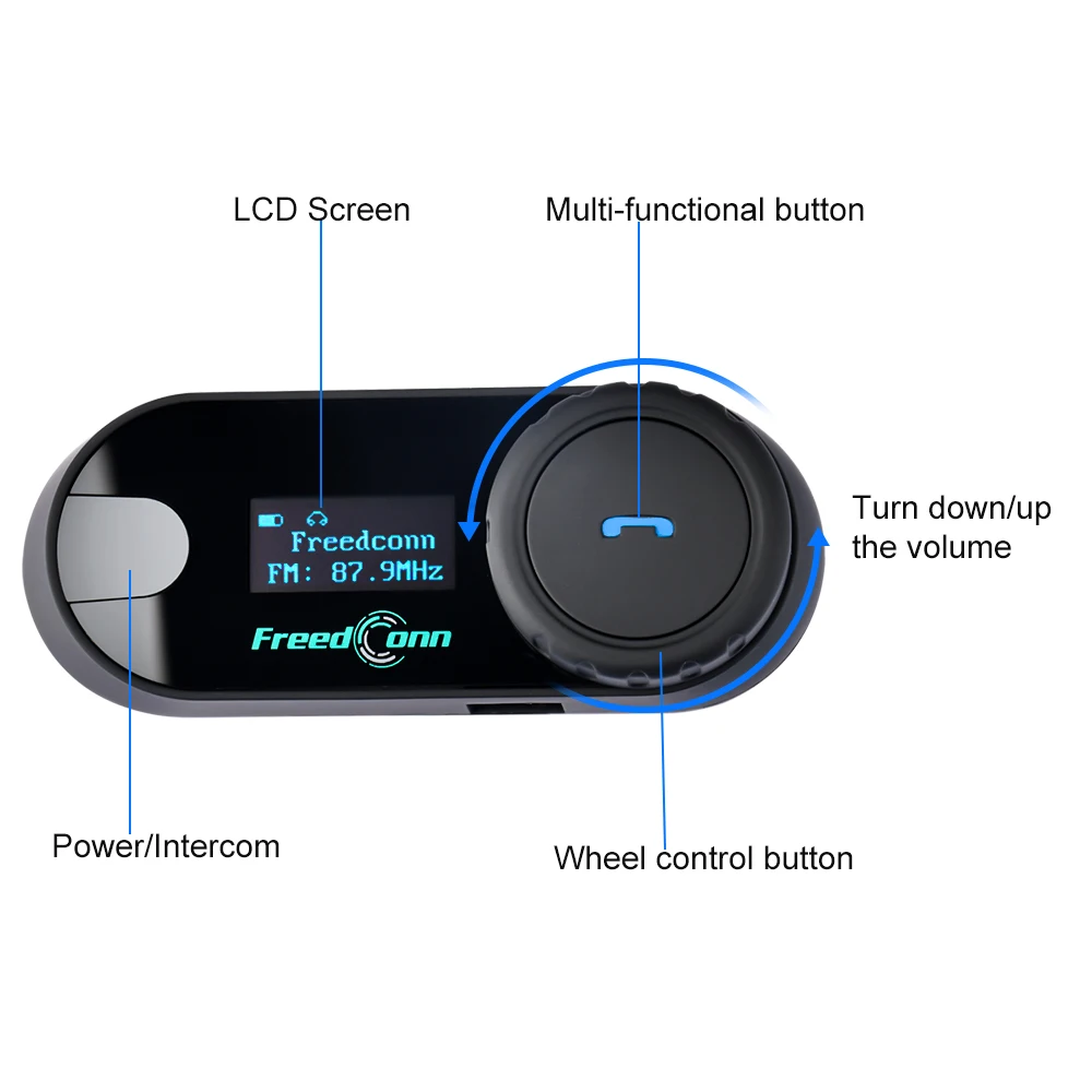 FreedConn-2 ǽ        BT  LCD ũ FM 2  1 ̾, ũ   