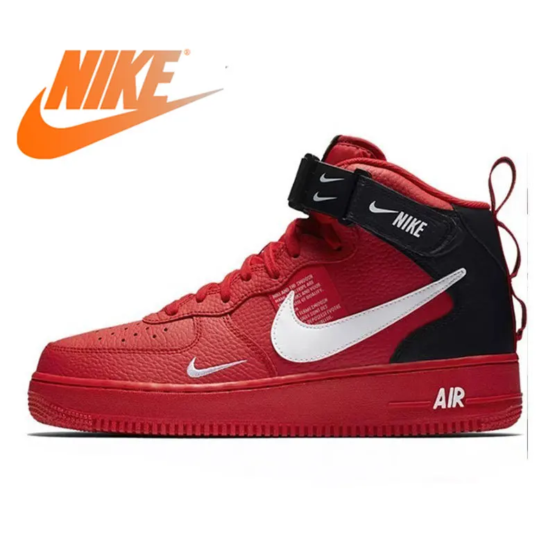Оригинальный Nike Оригинальные кроссовки AIR FORCE 1 Для мужчин скейта Модные дышащие