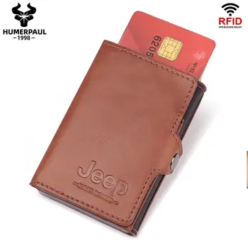 

Rfid Business id Card Pocket Bag Case Cash Creditcard Pass Metal Carbon Cardholder Protection Wallet Credit Card Holder