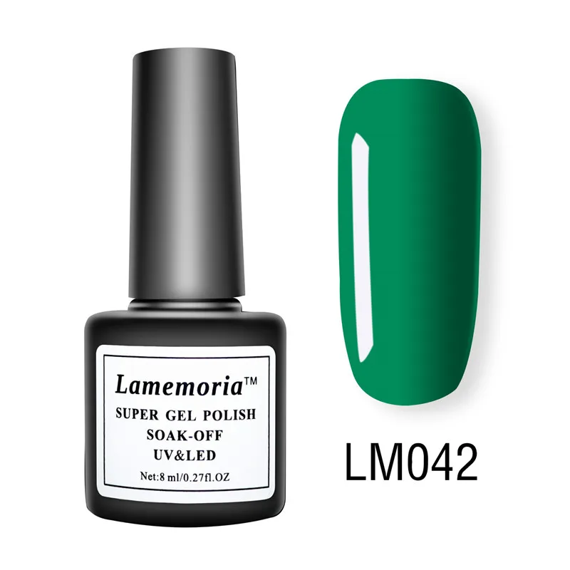 Lamemoria Гель-лак набор УФ Vernis полуперманентный праймер верхнее покрытие 8 мл Гель-лак для ногтей маникюр гель лак для ногтей - Цвет: LM042