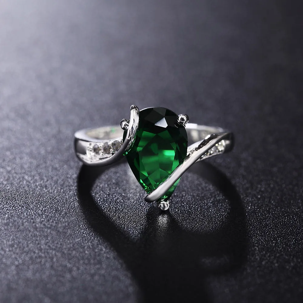 Buyinbest LR031 Новое серебряное кольцо, обручальное кольцо, прекрасный циркон, кристалл, свадебные вечерние кольца для женщин, женские кольца, цветные ювелирные изделия, горячая распродажа