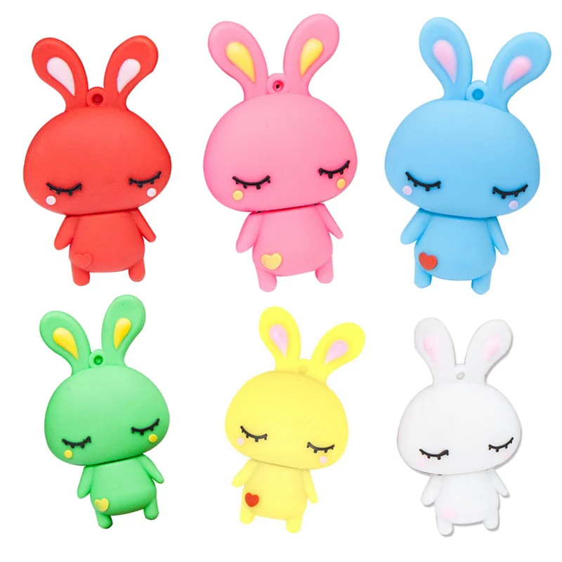 Usb флеш-накопитель LOVE Rabbit, флеш-накопитель, 256 ГБ, Классическая мультяшная флешка, 64 ГБ, флеш-карта памяти, 4G, 8G, 16G, 32 ГБ, 128 ГБ, Usb флеш-карта
