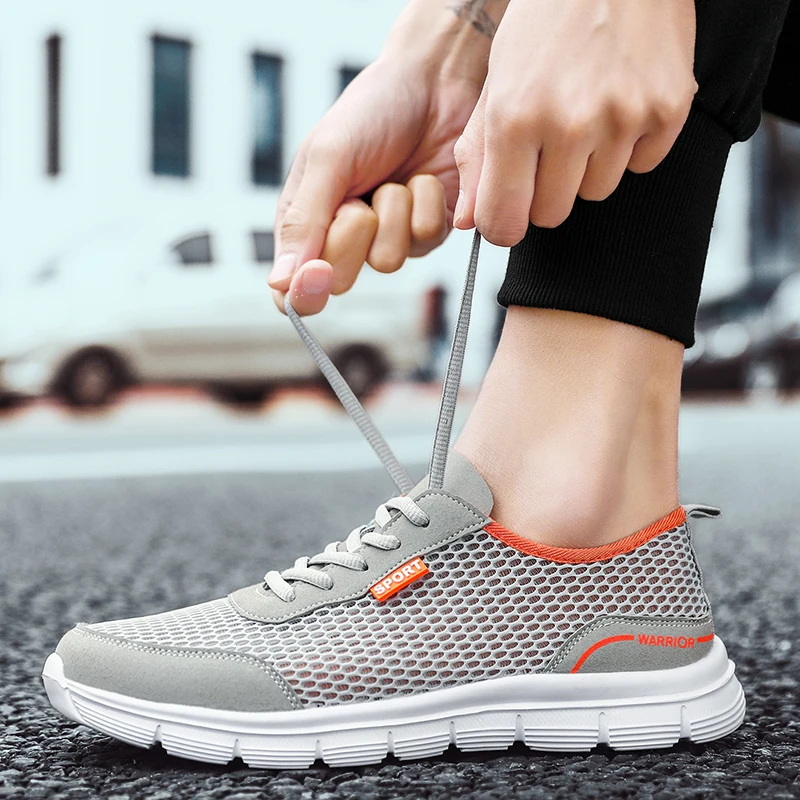 Men Shoes Autumn Soft Loafers Lazy Lightweight Cheap Mesh Sports Running Sneakers Tenis Masculino Zapatillas Hombre | Спорт и