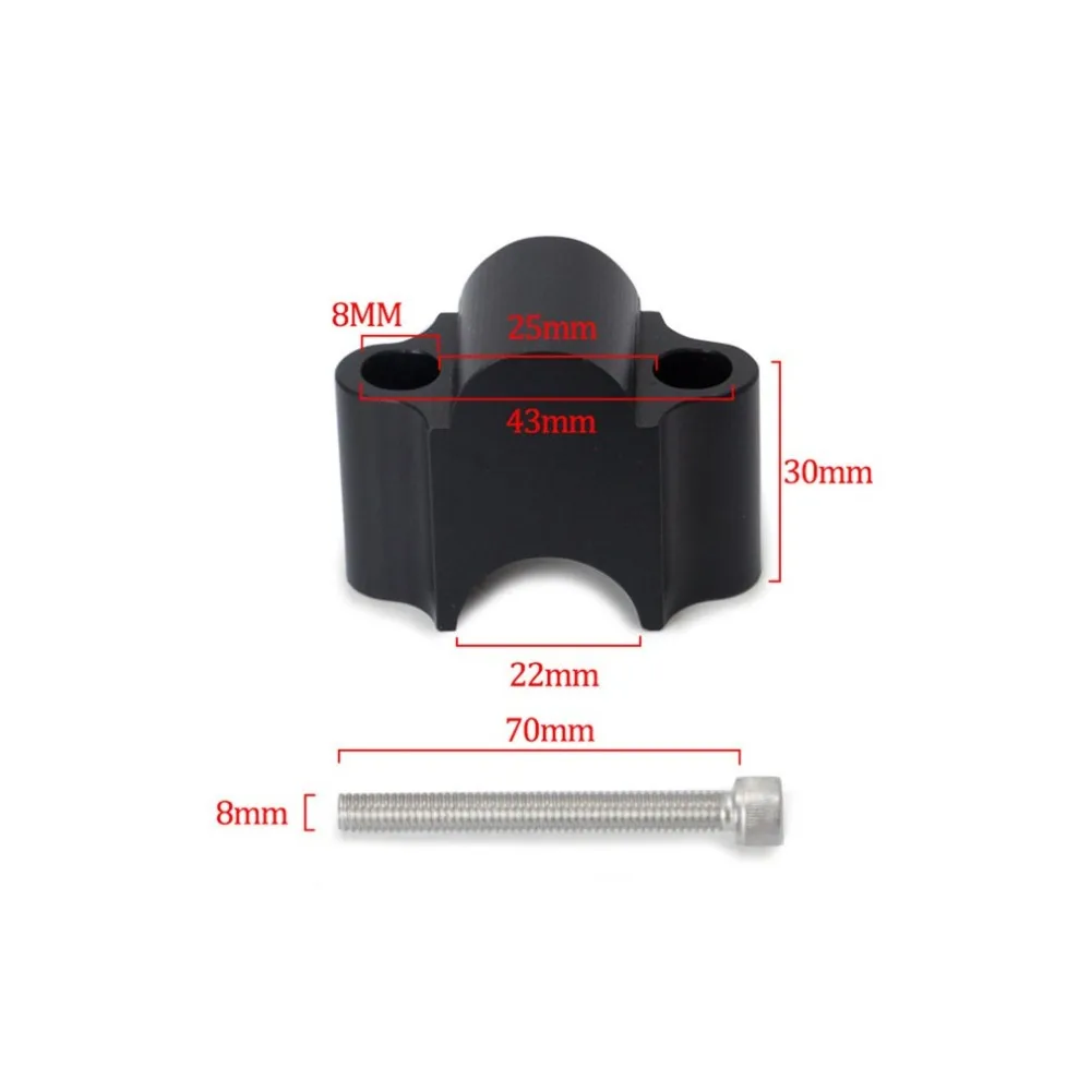 Руль мотоцикла Riser Kit 7/" или 1 1/8" универсальные зажимы 22 мм 30 мм Rise для Suzuki для Honda Для Yamaha ATV Скутер