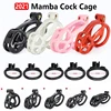 2021 Mamba Cock Cage Male 3D Printed Chastity Device Kit Penis Ring Cover Cock Ring Cobra Cock Cages Lock Standard Cage Sex Toys 1