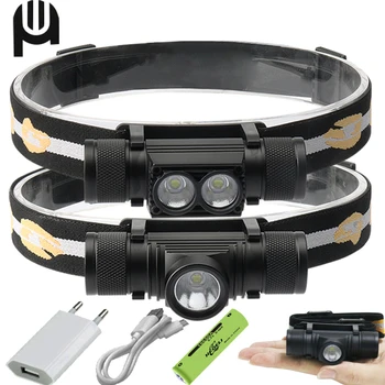 

100000 LM HIGH POWER MINI LED HEADLAMP XM L2 USB HEAD LAMP 18650 RECHARGEABLE MINI HEADLIGHT HEAD TORCH 18650 HUNTING HEADLIGHT