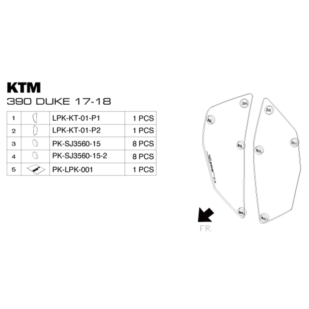 MTKRACING для KTM 390 DUKE 390- мотоциклетные фары Защитная крышка Щит экран объектив