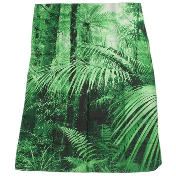 

TaTropical Rain Forest Green Tapestry , Palm Trees And Exotic Plants in Jungle with Wild Nature Zen Theme Art Decorations, Bedro