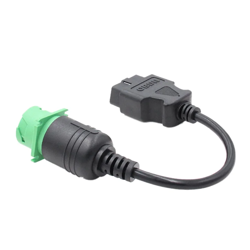 J1939 Мужской к OBD2 Мужской автомобиль 9 Pin до 16 Pin грузовик диагностический сканер кабель адаптер для Cummins двигатель автомобиля диагностические инструменты