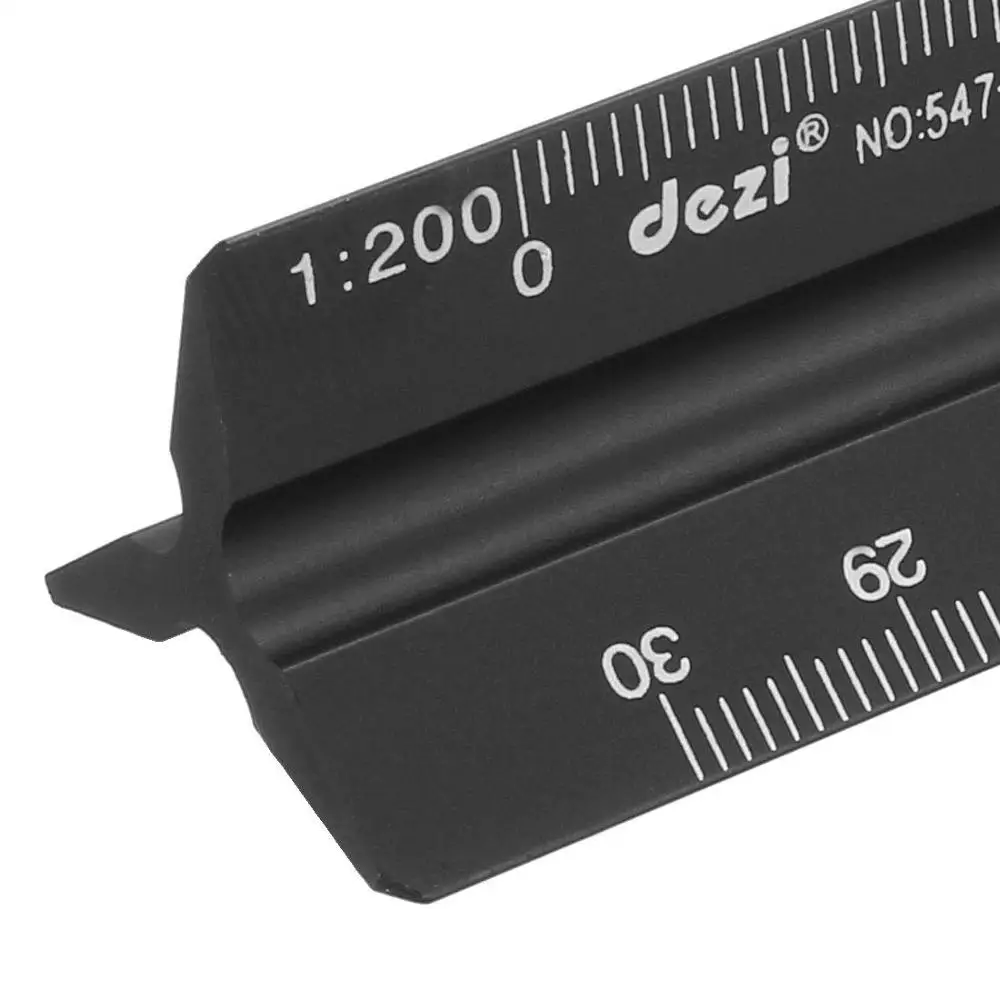 Scale Ruler Aluminum Alloy 30cm Engineer Triangular Scale Architect Rulers Drafting Tools Architectural Ruler