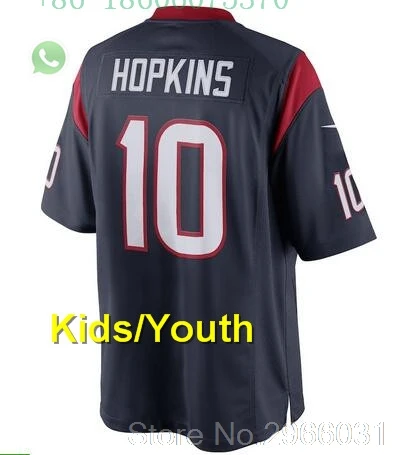 for kids youth A+++ качественная детская молодежная одежда Deshaun Watson 4 DeAndre Hopkins 10 JJ Watt 99 jersey Houston - Цвет: for kids youth