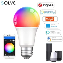 

Zigbee Smart Bulb Tuya RGB Bulb 9W Energy-saving Color-changing LED Bulb E27 Wifi APP Operation Compatible With Alexa Google Hom