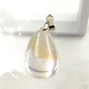 

26x17x9mm Natural Yellow Purple Ametrine Quartz Crystal Pendant Water Drop For Women Men Fashion Jewelry Necklace AAAAA