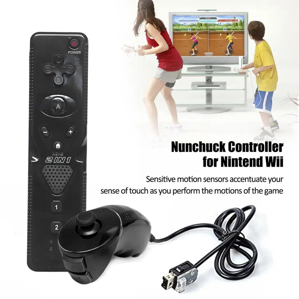 Встроенный беспроводной пульт дистанционного управления Motion Plus геймпад для Nintendo Wii Nunchuck для геймпад для Nintendo Wii Пульт дистанционного управления Джойстик для игр