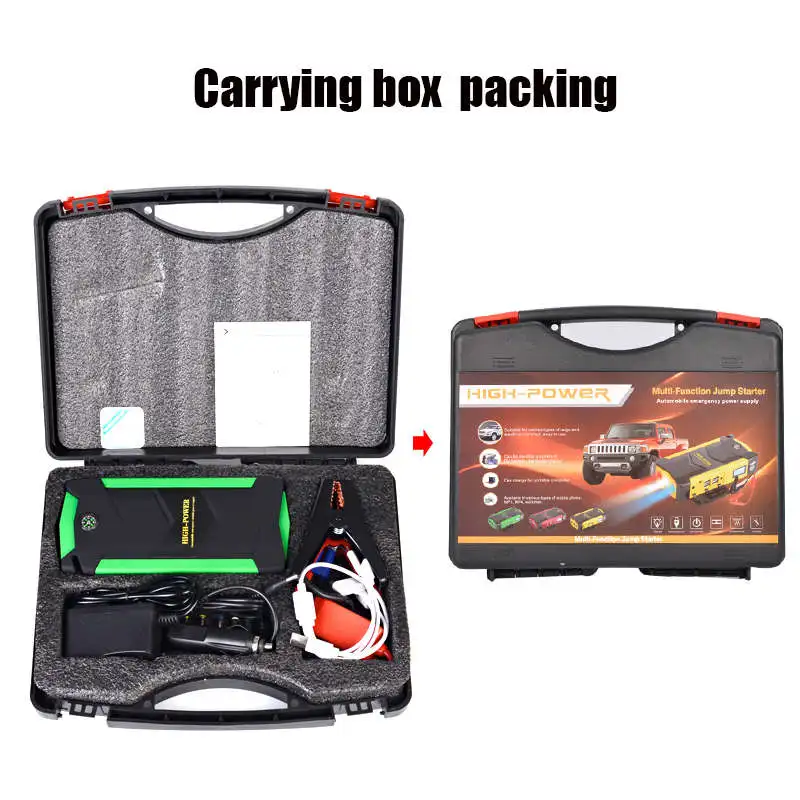 Carrying Box AU Plug WINTUWAY 12V многофункциональный автомобильный стартер 1000A пиковый Банк мощности автомобильное зарядное устройство Автомобильный усилитель Банк мощности пусковой B-JX19-3 - Цвет: Carrying Box AU Plug
