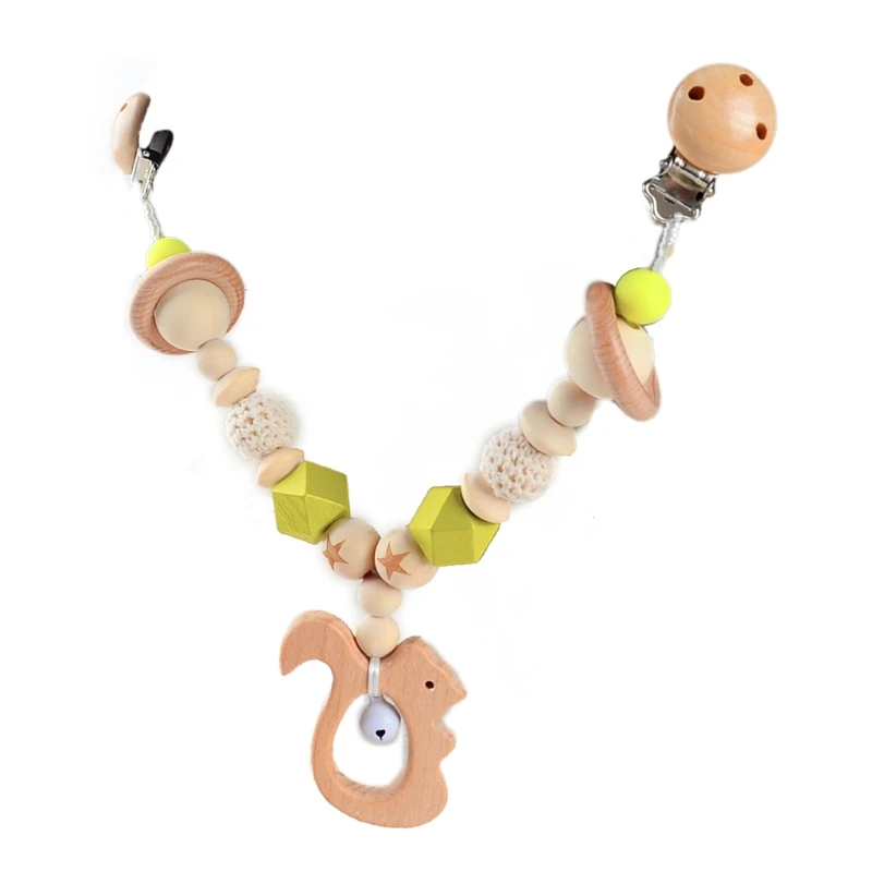 Baby Teether Stroller Pendant Pacifier Chain Rattle Pram Clip Wooden Animal Toy hot Baby Strollers near me Baby Strollers