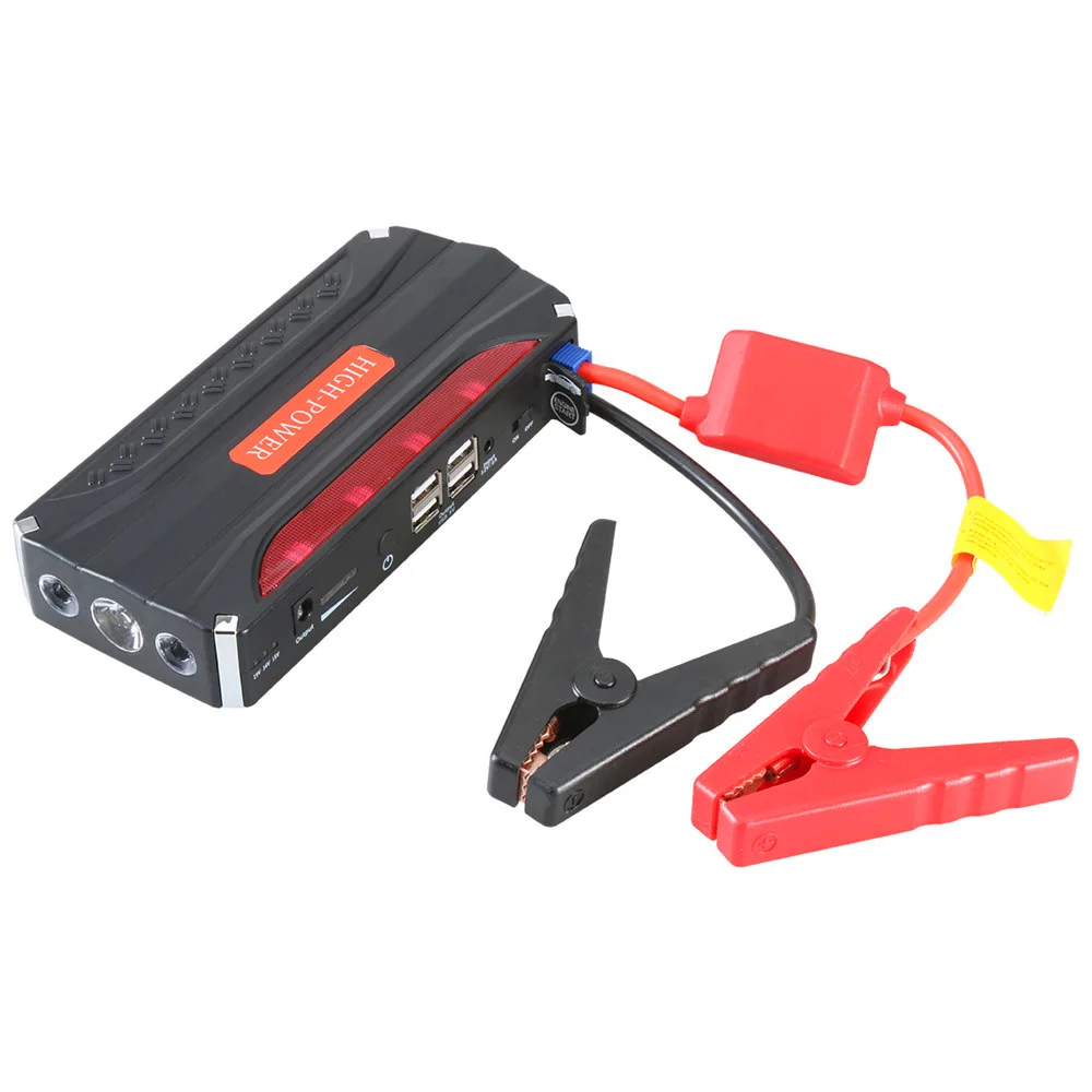 GKFLY Emergency Car Jump Starter 12V Portable Power Bank Battery Charger Booster Starting Cable Device Diesel Petrol Auto LED portable jump starter