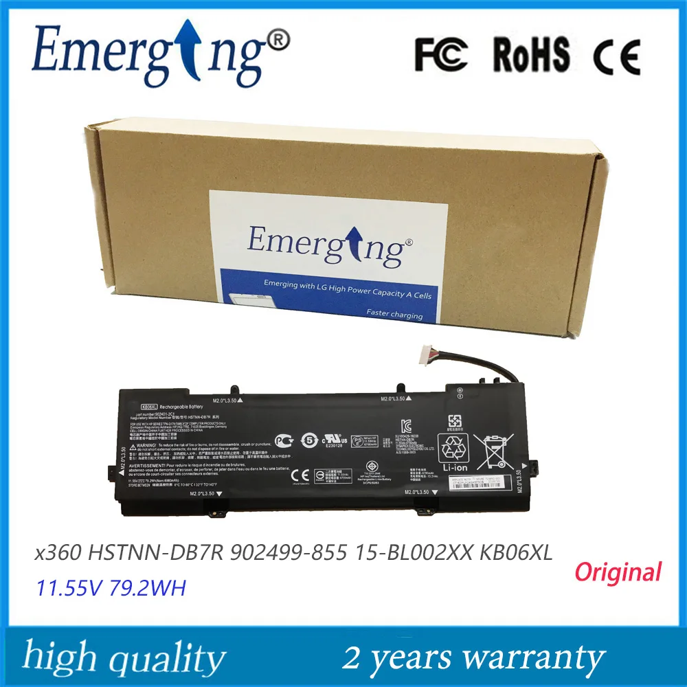 11.55v 79.2Wh New Original KB06XL Laptop Battery for HP x360 HSTNN DB7R