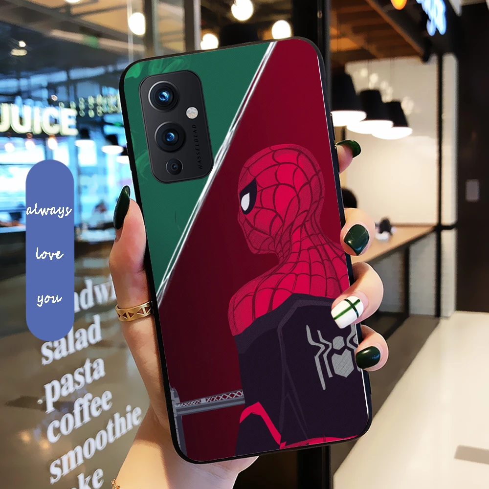 High Quality Phone Mobile Case for One Plus 9Pro 9R 7T PRO 5T 6 5 The Spider Man cool marvel red | Мобильные телефоны и