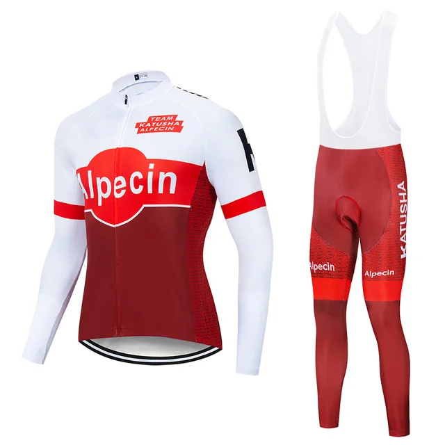 VENDULL Alpecin Pro team, Мужская велосипедная футболка с длинным рукавом, набор, весна-осень, велосипед