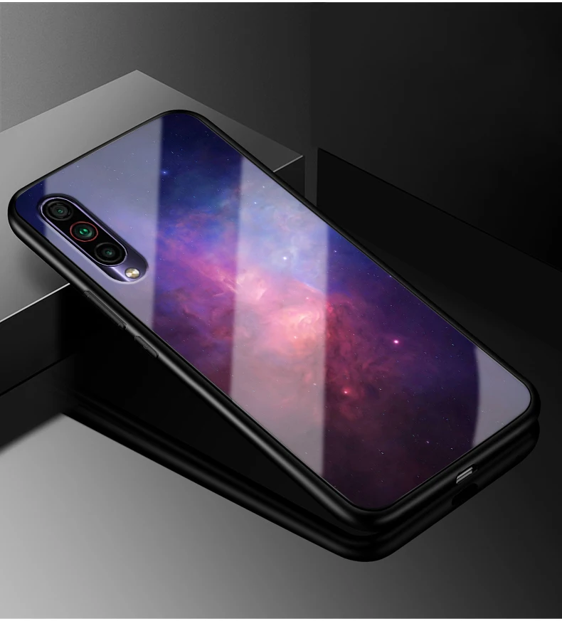 Для Meizu 16T чехол 6," PC Пластиковый стеклянный чехол для телефона черный TPU бампер чехол для Meizu16T M928Q чехол для Meizu 16 t 16T Capa