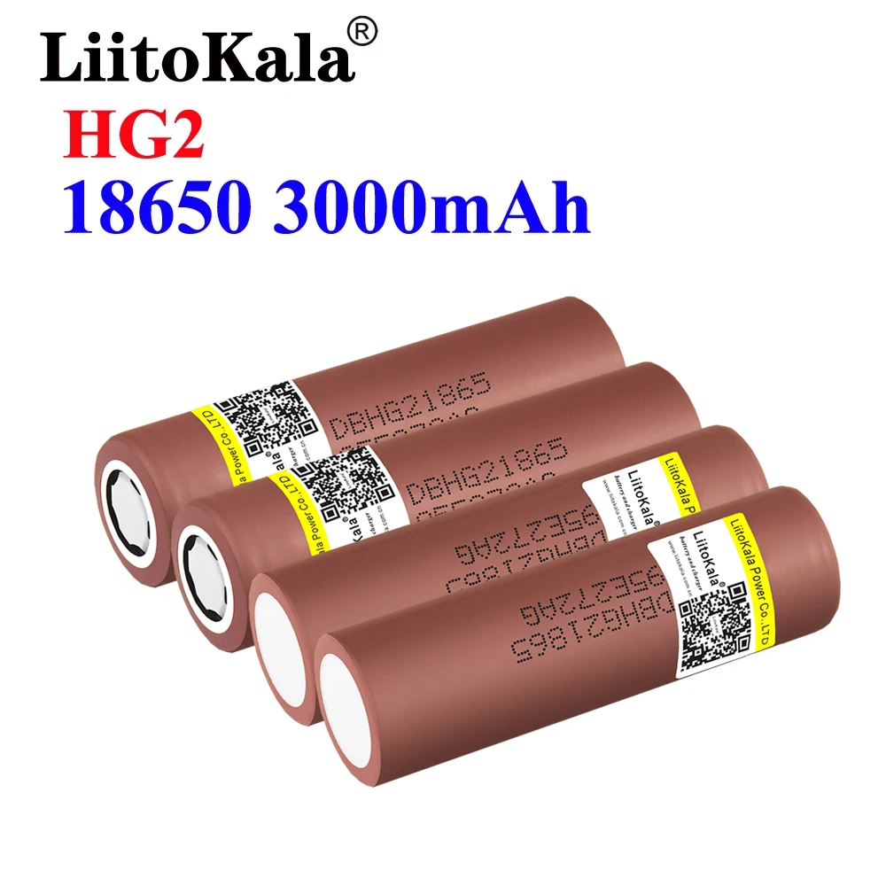 8 шт. LiitoKala новый оригинальный HG2 18650 3000 мАч аккумулятор 18650HG2 3 6 в разряд 30 А