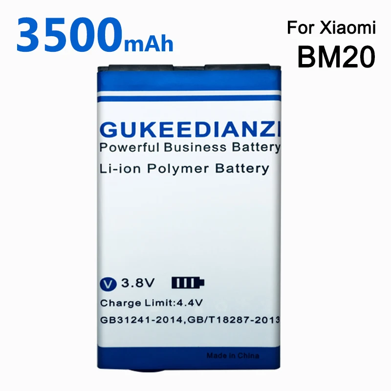 GUKEEDIANZI Mobile Phone Li-ion Polymer Replacement High Quality 3500mAh Safe Stable Battery BM20 For Xiaomi Mi 2 2S Mi2 Mi2S
