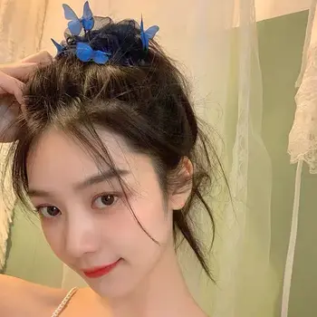 

Hipster Multilayer Embroidered Hair Band Cute Stereo Bow Hair Lanyard Headband