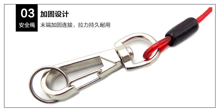 Supply Stainless Steel Plastic Coated Pu Not Rotating Spring Steel Wire Lanyard Electric Tool Operation Retractable Safe Tool St