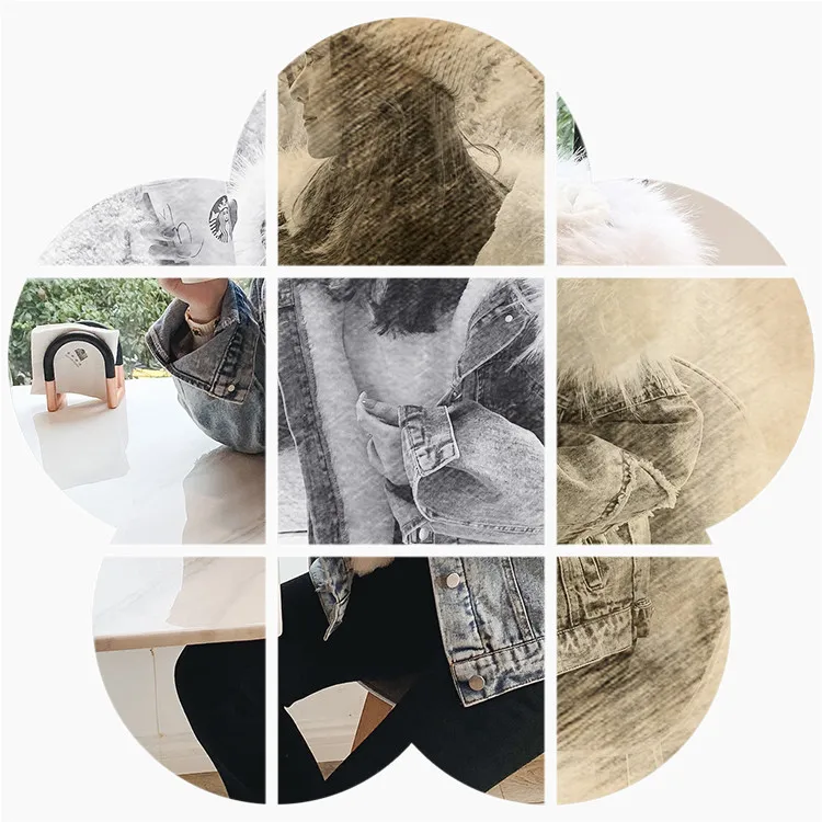 

Cowboy Cotton Overcoat Autumn & Winter 2018 New Style Faux Raccoon Dog Large Fur Collar Hooded Women's Short Brushed And Thick J