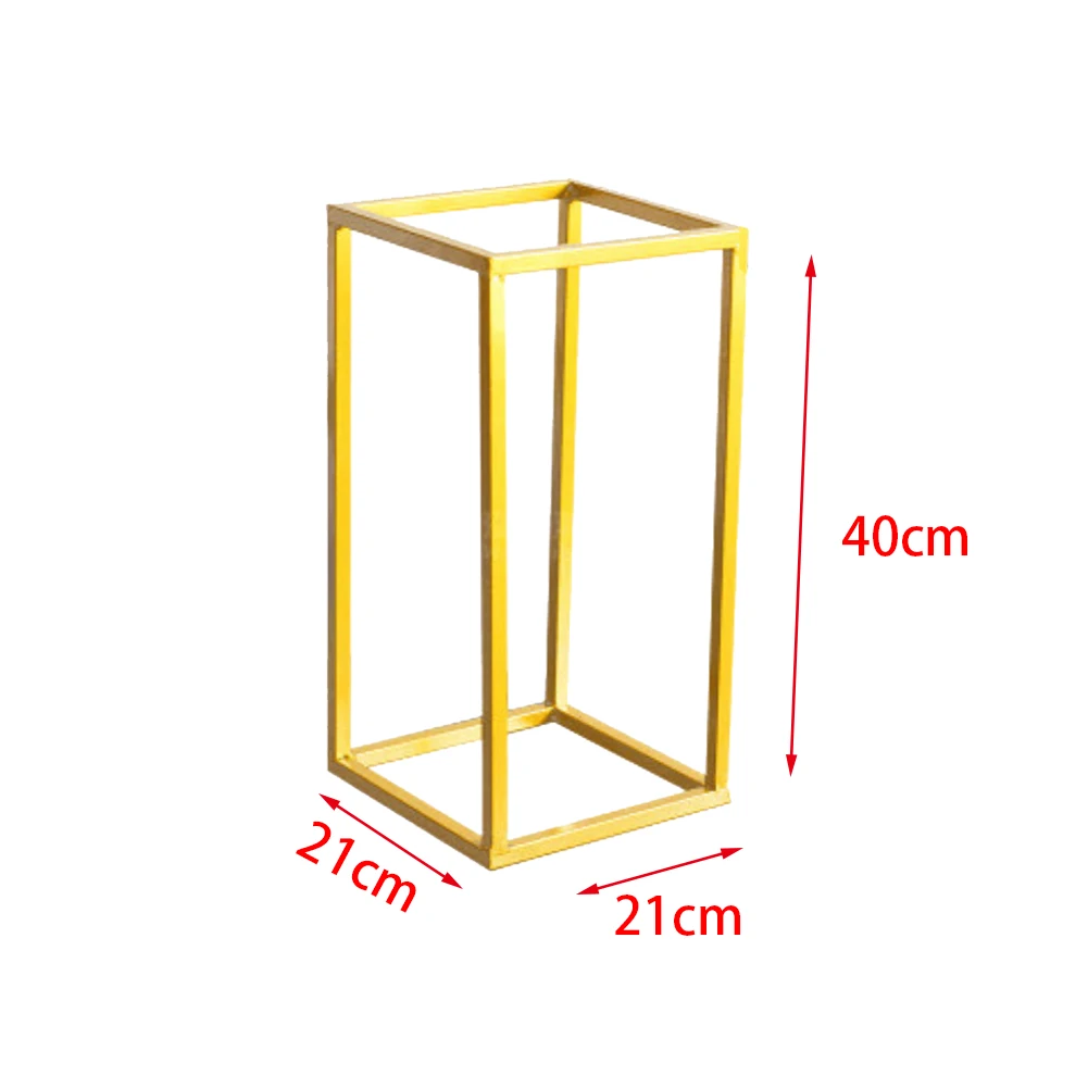 Event Centerpiece Prop Flower Rack Detachable Party Floor Vases Column Stand Iron Art Rustproof Wedding Holder Geometric
