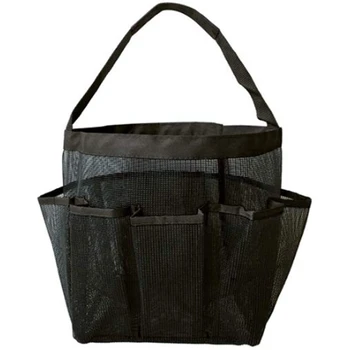 

Portable Bag with 8 Mesh Storage Bags Quick-Drying Shower Tote Bag Oxford Cloth Hanging Shampoo, Conditioner, Soap and Other Bat